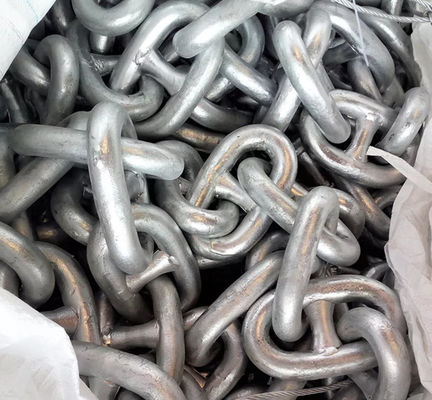 선박 선박을 위해 사용된 큰 강철 해양 스터드 링크 닻 ChainU2 등급 닻사슬