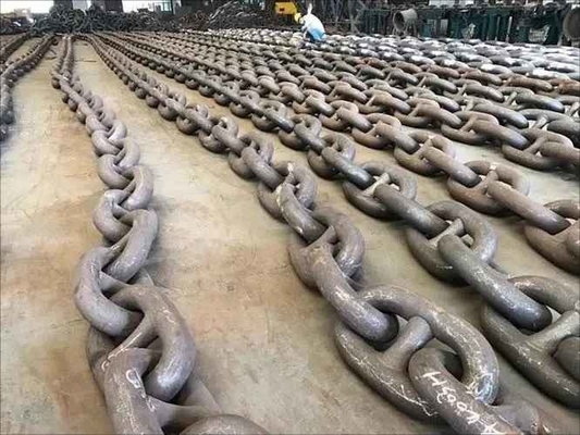 중량 산업 블랙 픽닝 드롭 forges 짧은 링크 체인 강철 젤리 둥근 선박 앵커 체인