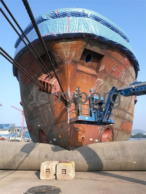 중국 해군 에어백 구출 펀톤 재수 floating 및 선박 발사