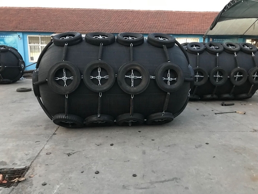 천연 고무 요코하마 Pneumatic Fender 50kpa 80kpa 2.0m*3.5m 도크용