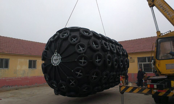 천연 고무 요코하마 Pneumatic Fender 50kpa 80kpa 2.0m*3.5m 도크용