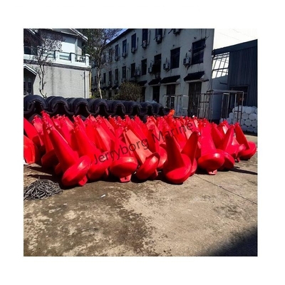 항해용 반사 스트립과 함께 상단 마크가 있는 오래 지속되는 LLDPE 물질의 떠 있는 봉오이