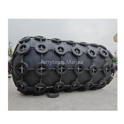 타이어 체인 네트워크와 함께 해상 떠있는 펜더 Pneumatic 고무 방어